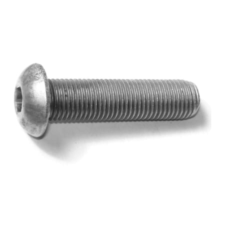 Midwest Fastener 3/8"-24 Socket Head Cap Screw, Button, Plain 18-8 Stainless Steel, 1-1/2 in Length, 3 PK 79215